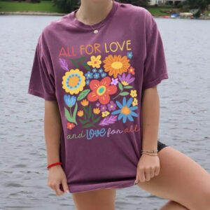 All For Love And Love For All Floral pride T-shirt 12 All For Love And Love For All Floral pride T-shirt