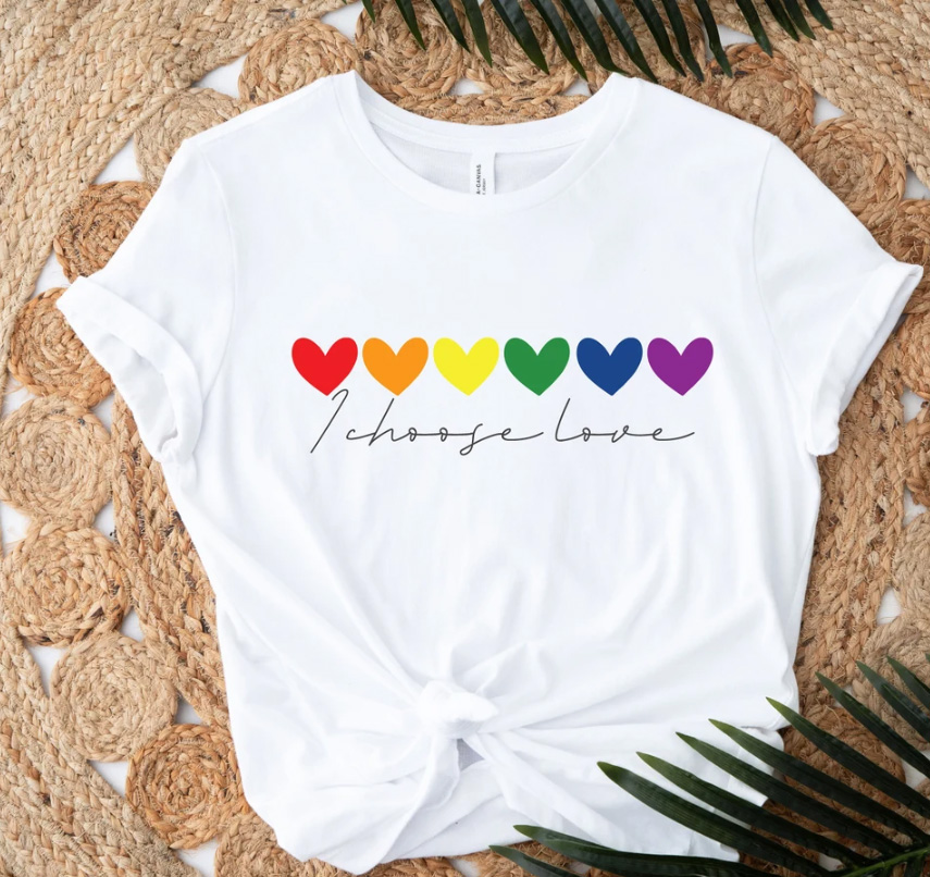 I choise love - Pride T-shirt 3 I choise love - Pride T-Shirt