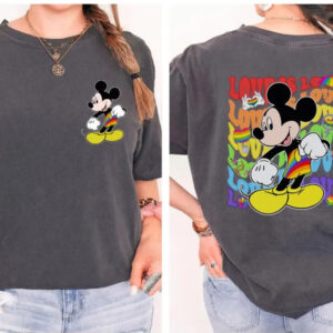 Love is love - mickey rainbow tee