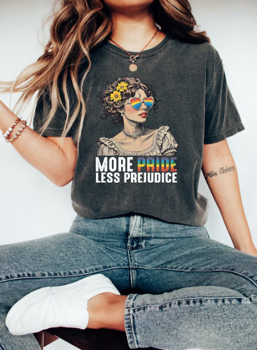 More Pride Less Prejudice -statement shirt 4 More Pride Less Prejudice pride month t-Shirt