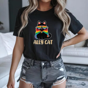 Pride Ally Cat T-Shirt 7 Pride ally cat t shirt 3