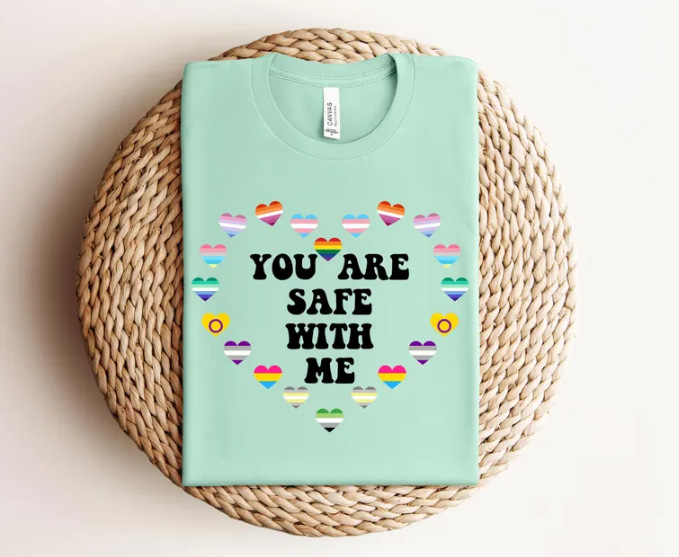 You are safe with me - Pride t-shirt 5 You are safe with me - LGBT shift