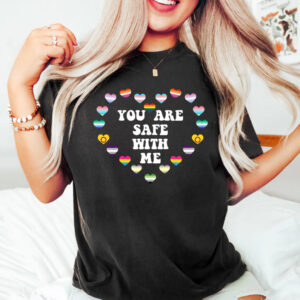 You are safe with me - Pride t-shirt 9 You are safe with me - ally t-shirt