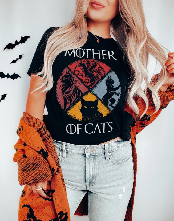 Mother of Cats Shirt - Shirt for Cat lover 3 Cat Owner T-Shirt