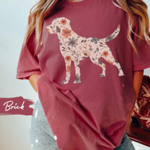 Wildflower Dog Mom T-shirt - Gift for Dog Lover 5 Dog Mom Wildflower T-shirt