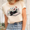 Cute Book Cat shirt - Gift for cat lover 9 Cute Book Cat Tshirt