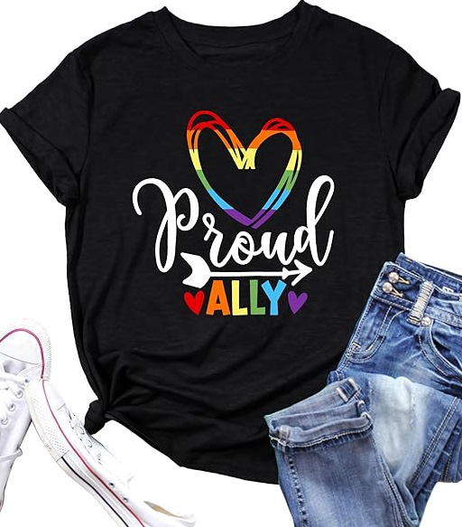 Pround ally shirt - Shirt for LGBTQ ally 2 Pround ally shirt LGBTQ ally shirt