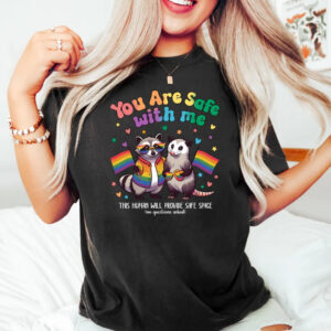 You are safe with me LGBTQ ally tee