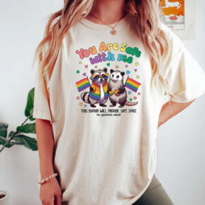 You are safe with me - LGBTQ ally tee 7 You are safe with me pride month shirt