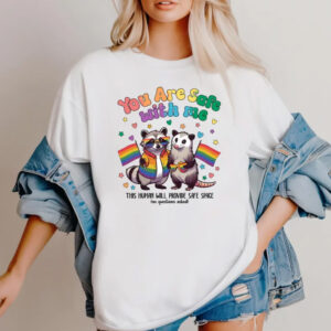 You are safe with me - LGBTQ ally tee 6 You are safe with me pride month shirt